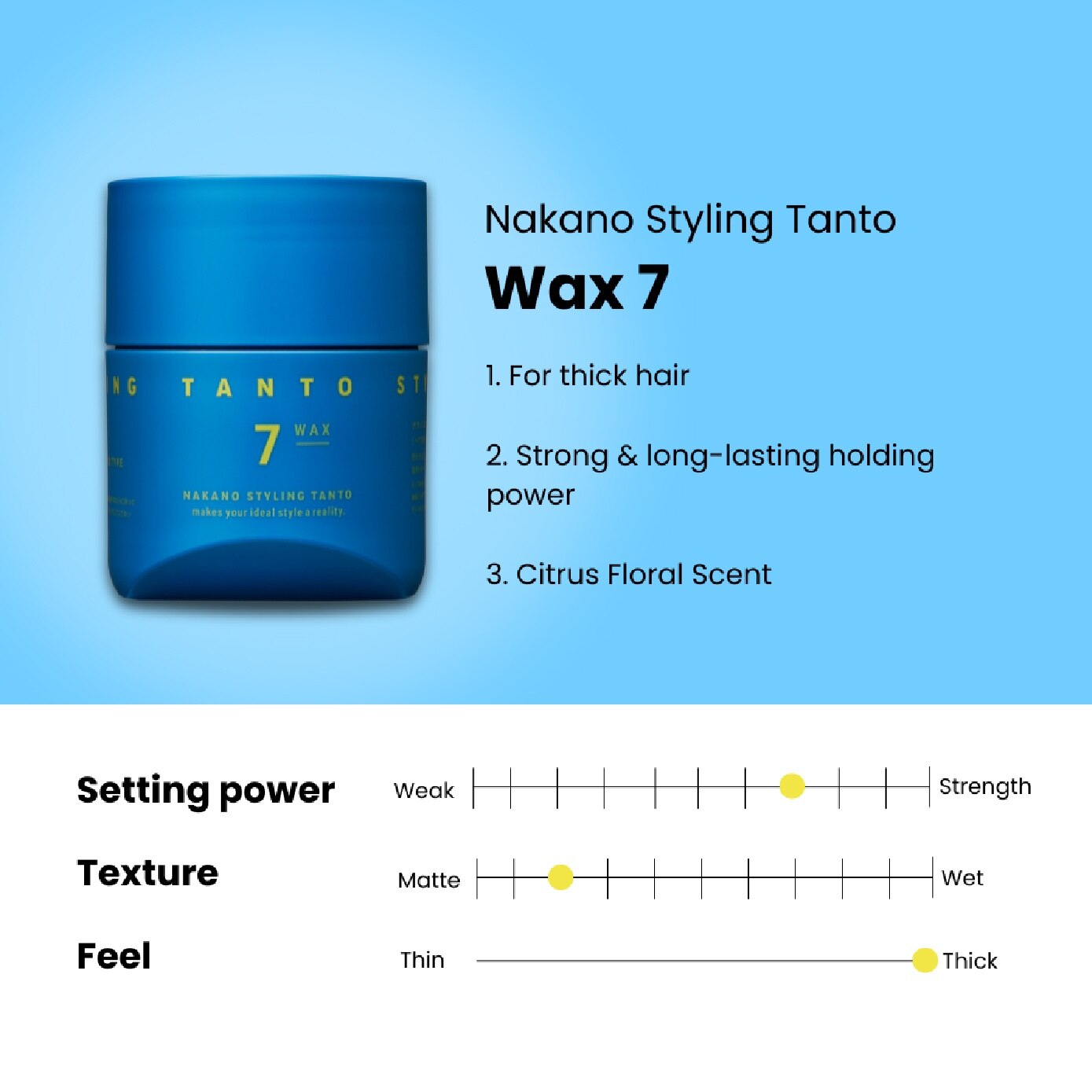 NAKANO Styling Tanto Wax 7 90g | Hair Styling | Watsons Singapore