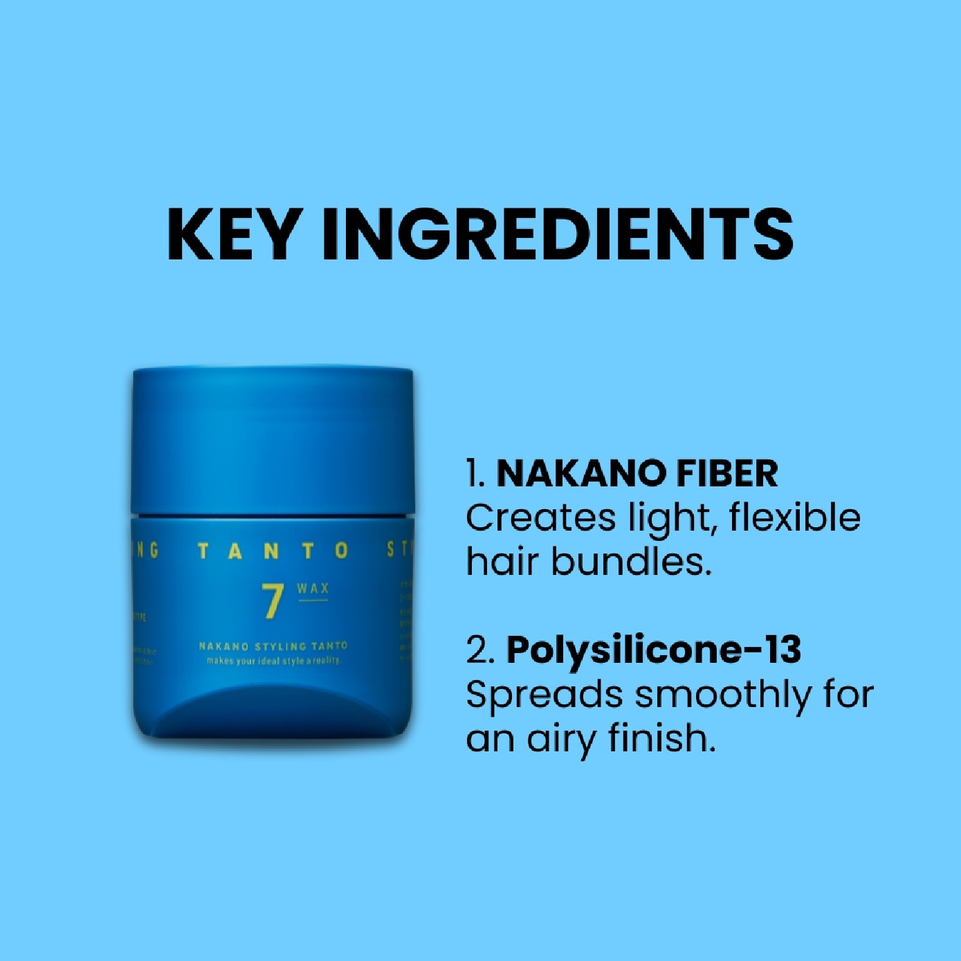 NAKANO Styling Tanto Wax 7 90g | Hair Styling | Watsons Singapore