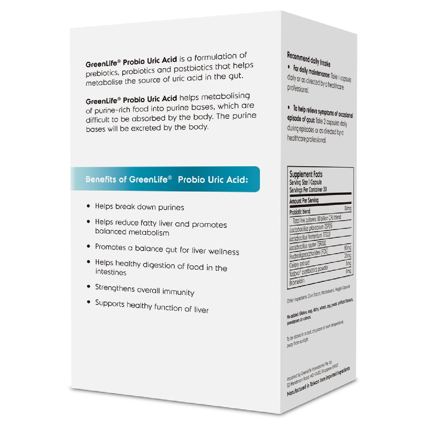 Probio Uric Acid Veggie Capsule 30s