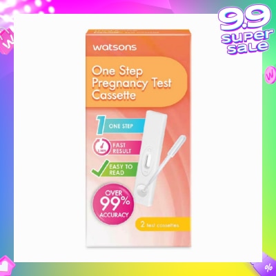 WATSONS Watsons One Step Pregnancy Cassettes Test Kit (Over 99% Accuracy) 2s