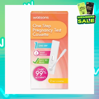 WATSONS Watsons One Step Pregnancy Cassettes Test Kit (Over 99% Accuracy) 2s