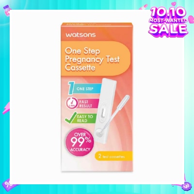 WATSONS Watsons One Step Pregnancy Cassettes Test Kit (Over 99% Accuracy) 2s