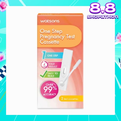 WATSONS Watsons One Step Pregnancy Cassettes Test Kit (Over 99% Accuracy) 2s