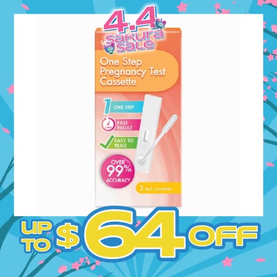 WATSONS Watsons One Step Pregnancy Cassettes Test Kit (Over 99% Accuracy) 2s