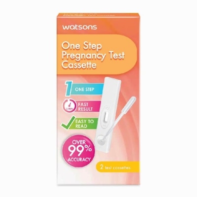 WATSONS Watsons One Step Pregnancy Cassettes Test Kit (Over 99% Accuracy) 2s