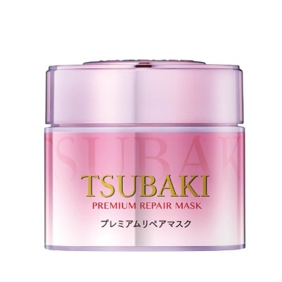TSUBAKI Limited Edition Premium Repair Mask Pink Camellia (Salon Quality Hair With No Waiting Time - For Severely Damaged/Tangled Hair) 180g