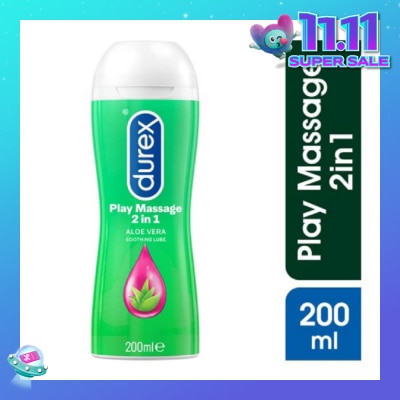 DUREX PLAY Massage Gel 2 in 1 (with Soothing Aloe Vera) 200ml (Expiry: Jul`2026)