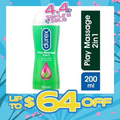 DUREX - PLAY Massage Gel 2 in 1 (with Soothing Aloe Vera) 200ml (Expiry: Jul`2026)