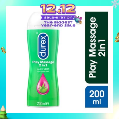 DUREX PLAY Massage Gel 2 in 1 (with Soothing Aloe Vera) 200ml (Expiry: Jul`2026)