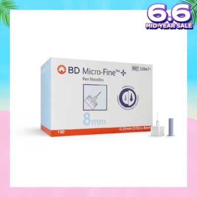 BD Micro-Fine™ Pen Needles (8mm x31g) 100s
