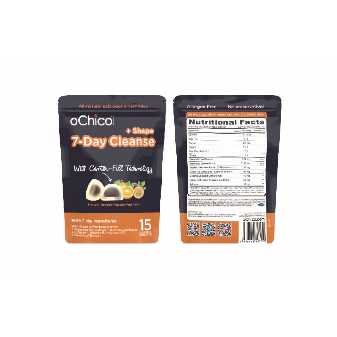 OCHICO 7-Day Cleanse + Shape Gummy 90s | Vitamins & Supplements