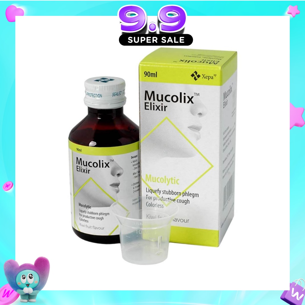 Cough Syrup Kiwi Flavour (Dissolves Stubborn Phelgm and Relieves Wet Cough) 90ml image