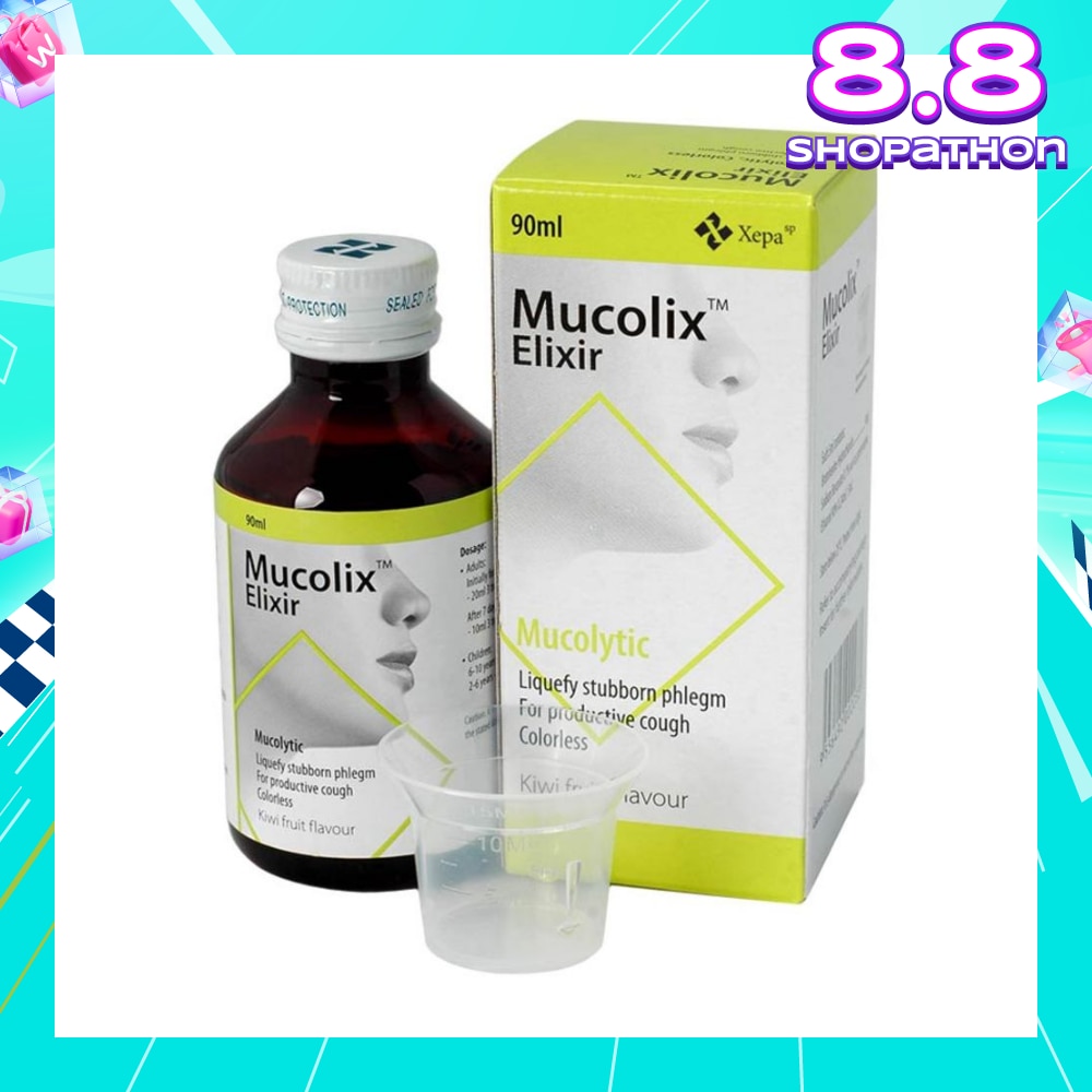 Cough Syrup Kiwi Flavour (Dissolves Stubborn Phelgm and Relieves Wet Cough) 90ml