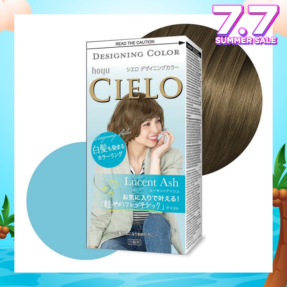 CIELO Designing Fashion Milky Hair Color Lucent Ash (Covers Greying Hair) 241g