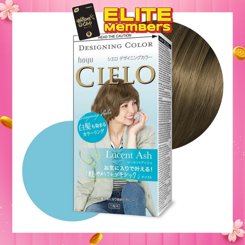 CIELO Designing Fashion Milky Hair Color Lucent Ash (Covers Greying Hair) 241g