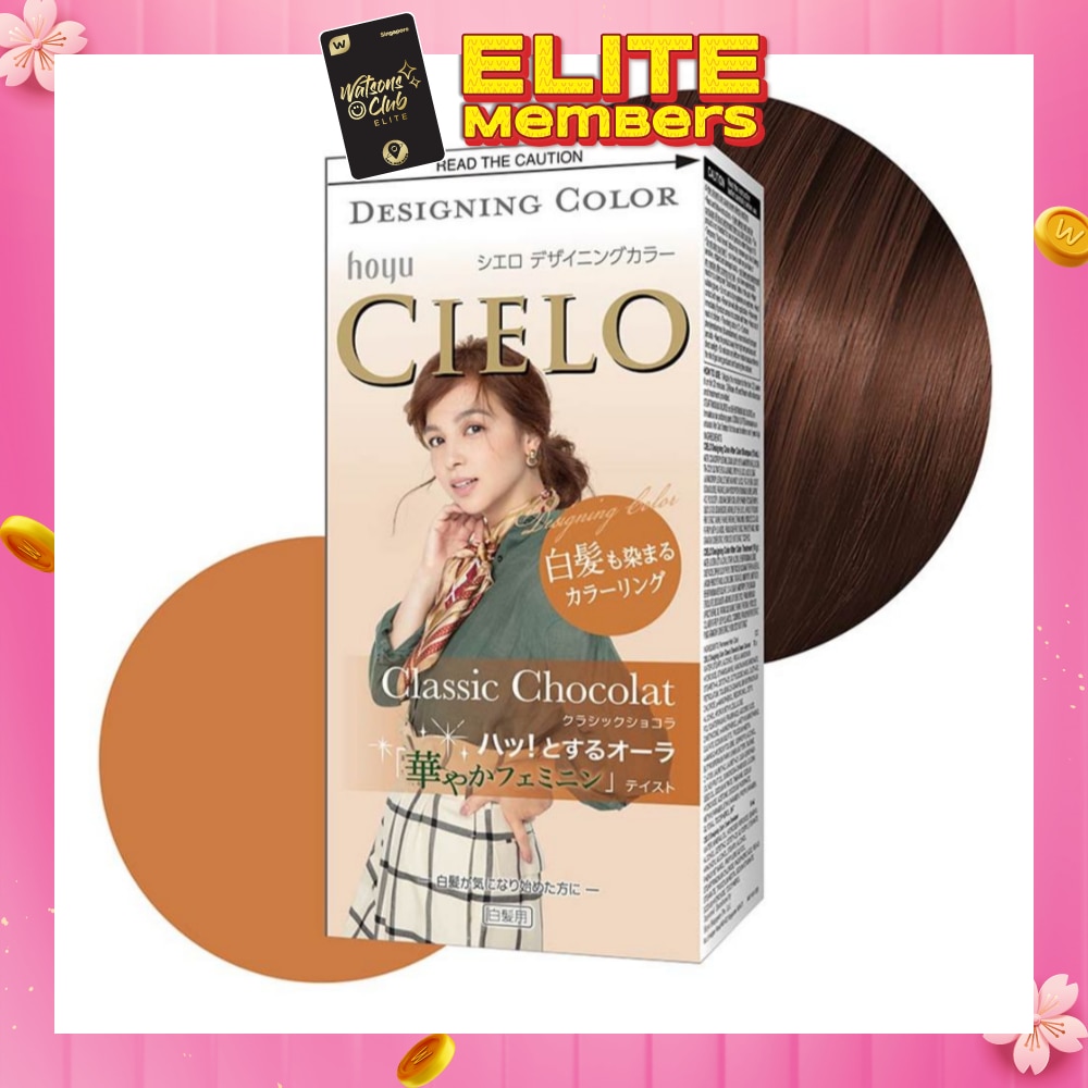 CIELO Designing Fashion Milky Hair Color Classic Chocolat (Covers Greying Hair) 241g