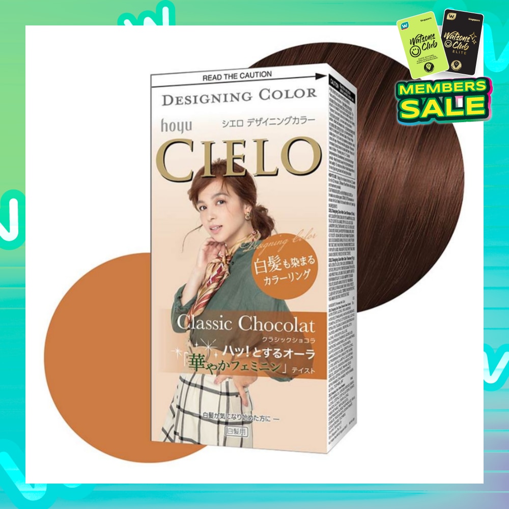 CIELO Designing Fashion Milky Hair Color Classic Chocolat (Covers Greying Hair) 241g