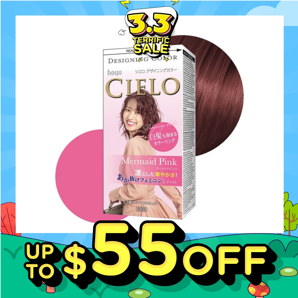 CIELO Designing Fashion Milky Hair Color Mermaid Pink  (Covers Greying Hair) 241g