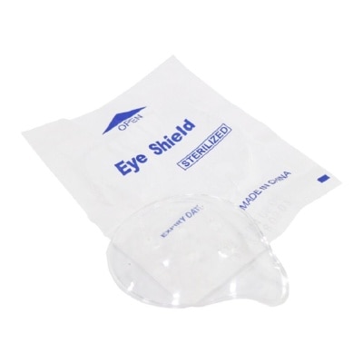 ASSURE Plastic Eye Shield with Holes (Protective Purposes After Eye Treatments) 1s