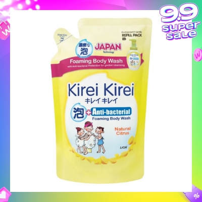 KIREI KIREI Anti-Bacterial Foaming Body Wash Natural Citrus Refill Pack 600ml