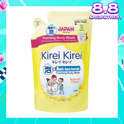 KIREI KIREI Anti-Bacterial Foaming Body Wash Natural Citrus Refill Pack 600ml