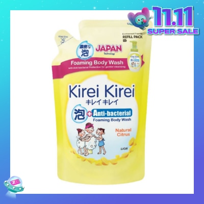 KIREI KIREI Anti-Bacterial Foaming Body Wash Natural Citrus Refill Pack 600ml