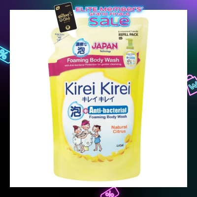 KIREI KIREI Anti-Bacterial Foaming Body Wash Natural Citrus Refill Pack 600ml