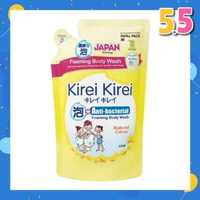 KIREI KIREI Anti-Bacterial Foaming Body Wash Natural Citrus Refill Pack 600ml