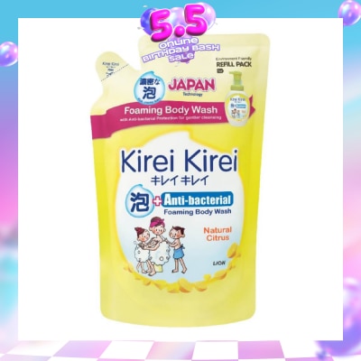 KIREI KIREI - Anti-Bacterial Foaming Body Wash Natural Citrus Refill Pack 600ml