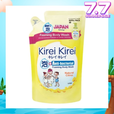 KIREI KIREI Anti-Bacterial Foaming Body Wash Natural Citrus Refill Pack 600ml
