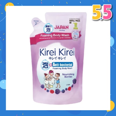 KIREI KIREI Anti-Bacterial Foaming Body Wash Nourishing Berries Refill Pack 600ml