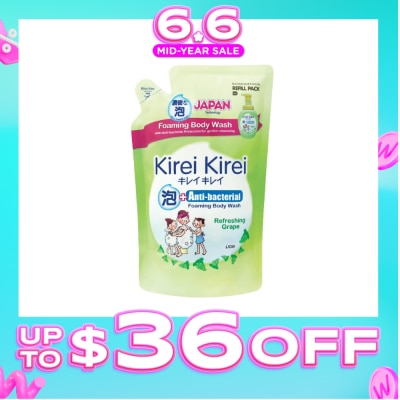KIREI KIREI - Anti-Bacterial Foaming Body Wash Refreshing Grape Refill Pack 600ml