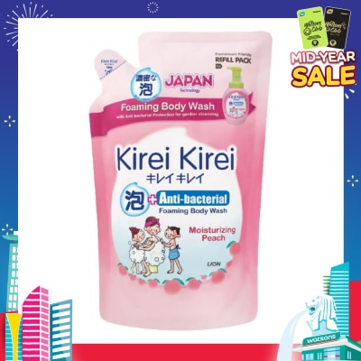 KIREI KIREI Anti-Bacterial Foaming Body Wash Moisturizing Peach Refill Pack 600ml