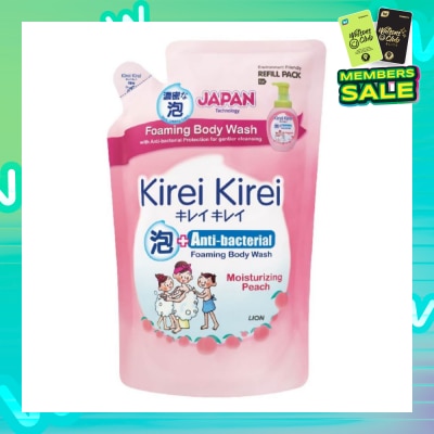 KIREI KIREI Anti-Bacterial Foaming Body Wash Moisturizing Peach Refill Pack 600ml