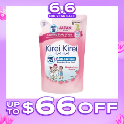 KIREI KIREI - Anti-Bacterial Foaming Body Wash Moisturizing Peach Refill Pack 600ml