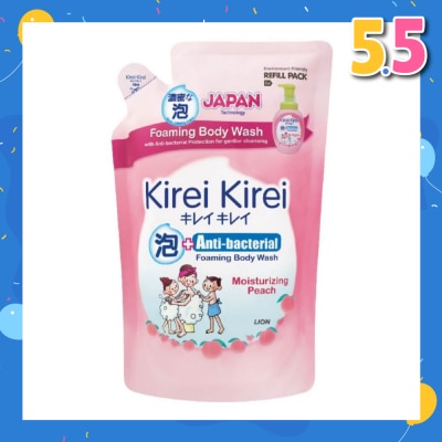 KIREI KIREI Anti-Bacterial Foaming Body Wash Moisturizing Peach Refill Pack 600ml