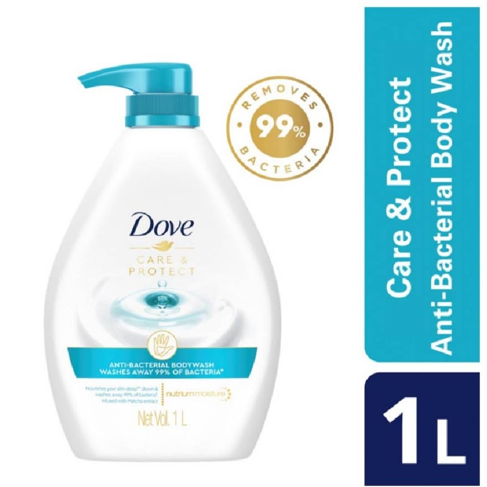 Dove Care & Protect Anti-Bacterial Body Wash 1L (Eliminates 99% Bacteria) <BR>