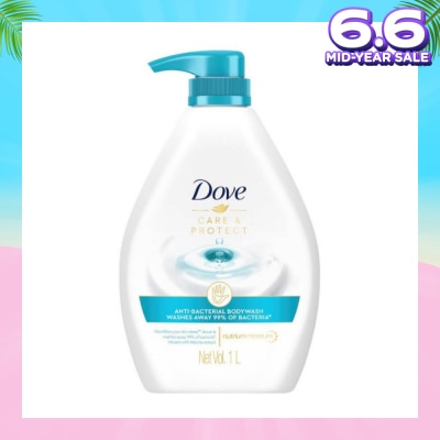 DOVE Dove Care & Protect Anti-Bacterial Body Wash 1L (Eliminates 99% Bacteria) 
