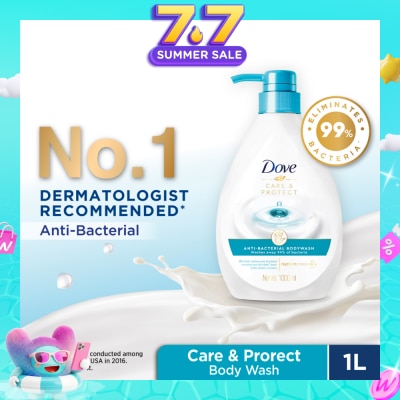 DOVE - Care & Protect Anti-Bacterial Body Wash 1L (Eliminates 99% Bacteria)
