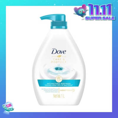 DOVE Dove Care & Protect Anti-Bacterial Body Wash 1L (Eliminates 99% Bacteria)