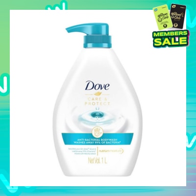 DOVE Dove Care & Protect Anti-Bacterial Body Wash 1L (Eliminates 99% Bacteria) 