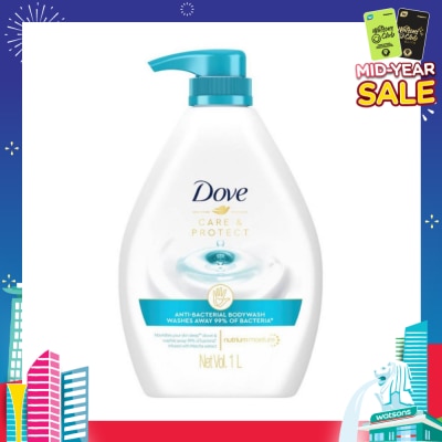 DOVE Dove Care & Protect Anti-Bacterial Body Wash 1L (Eliminates 99% Bacteria) 