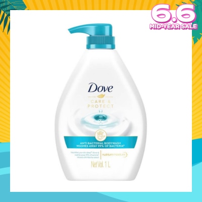 DOVE Dove Care & Protect Anti-Bacterial Body Wash 1L (Eliminates 99% Bacteria) 