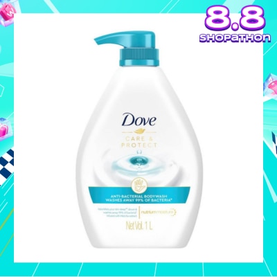 DOVE Dove Care & Protect Anti-Bacterial Body Wash 1L (Eliminates 99% Bacteria) 