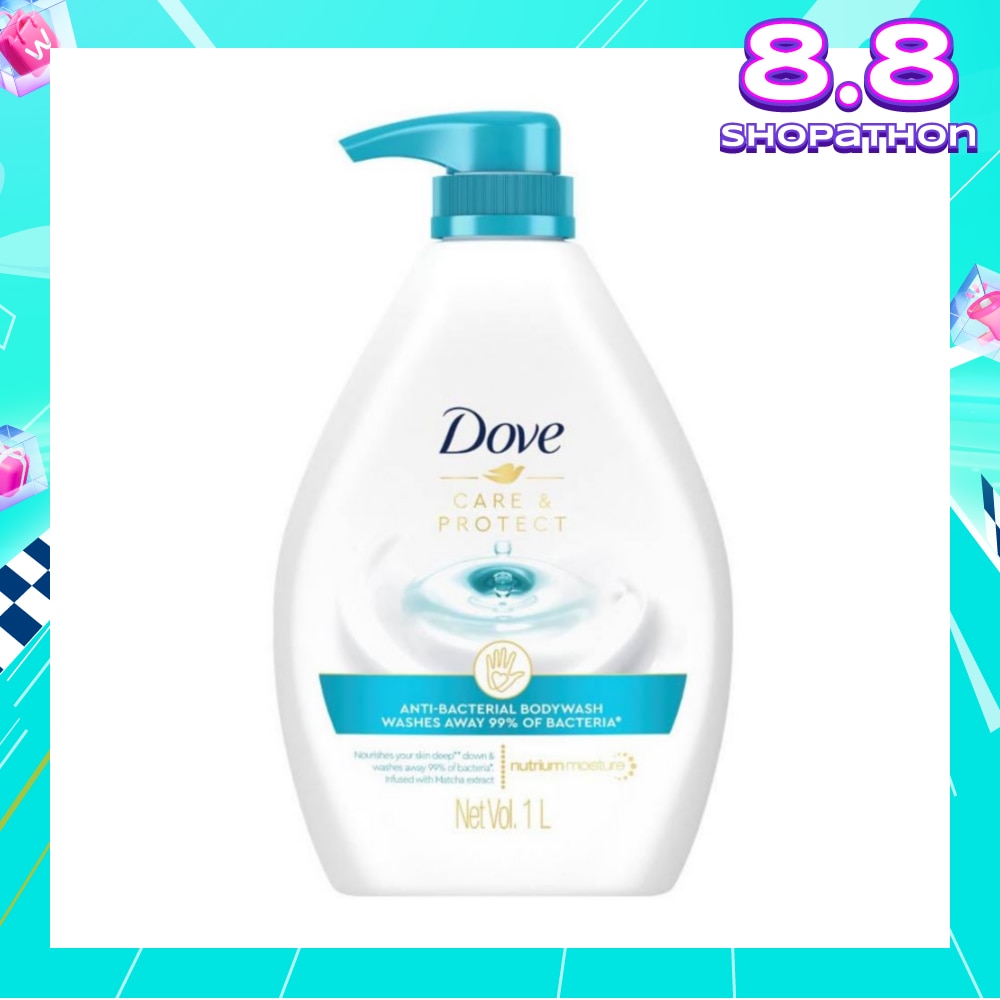 Dove Care & Protect Anti-Bacterial Body Wash 1L (Eliminates 99% Bacteria) <BR>