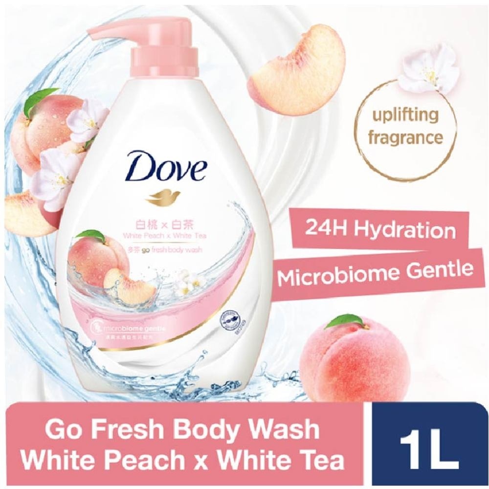 Dove Go Fresh White Peach x White Tea Body Wash 1L