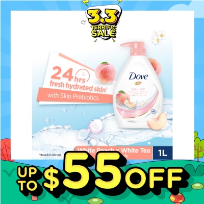 DOVE Go Fresh White Peach x White Tea Body Wash 1L