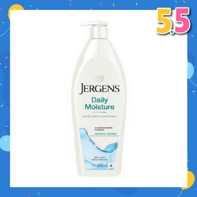 JERGENS Daily Moisture Moisturizer (Soothes & Refreshes Dry Skin) 621ml