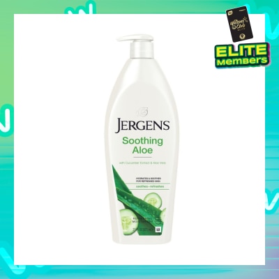 JERGENS Soothing Aloe Refreshing Moisturiser Hydrates & Soothes Skin (Soothes & Refreshes Dry Skin) 621ml