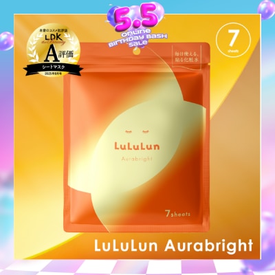LULULUN - Aurabright W Facial Sheet Mask 7s